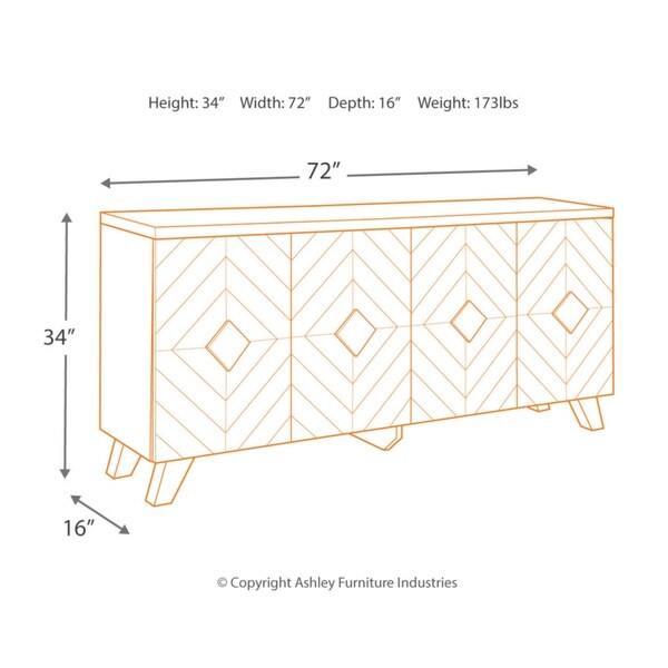 Robin Ridge Brown Contemporary Accent Cabinet