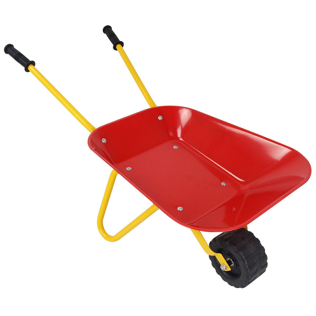 Kids Metal Wheelbarrow, Yard Rover Steel Tray