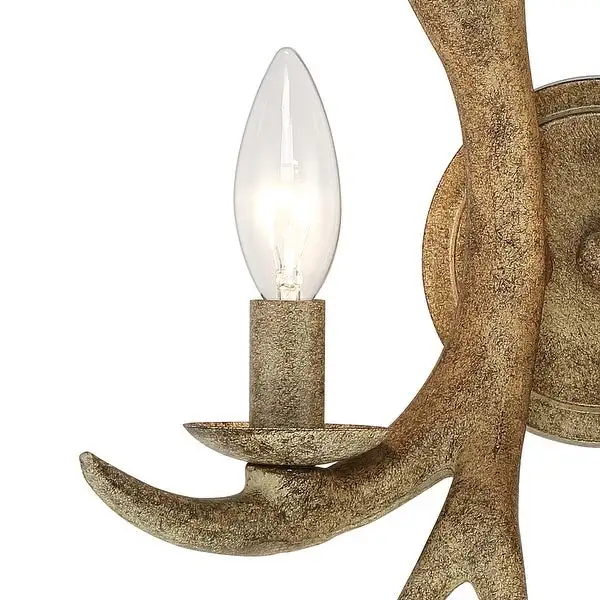 2 - Light Candle Antler Vanity Light