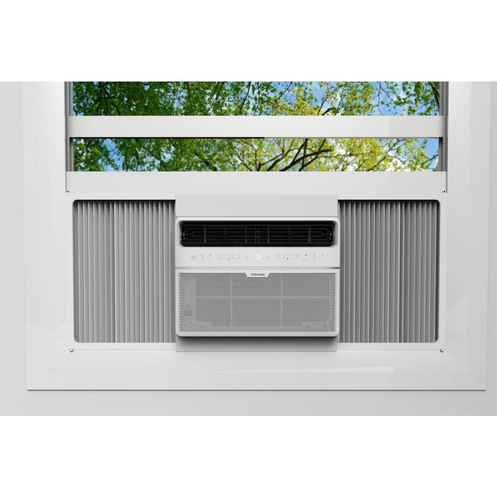 Toshiba 8000 BTU 115-Volt Smart Wi-Fi Touch Control Window Air Conditioner with Remote and ENERGY STAR in White RAC-WK0812ESCWR