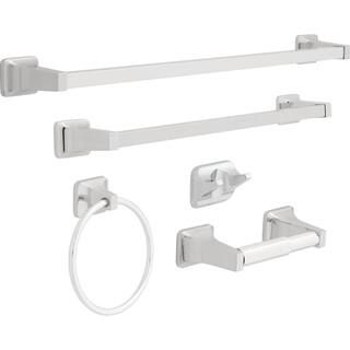 Franklin Brass Futura Double Towel Hook Bath Hardware Accessory in Polished Chrome (2-Pack) D2402PC-2PK