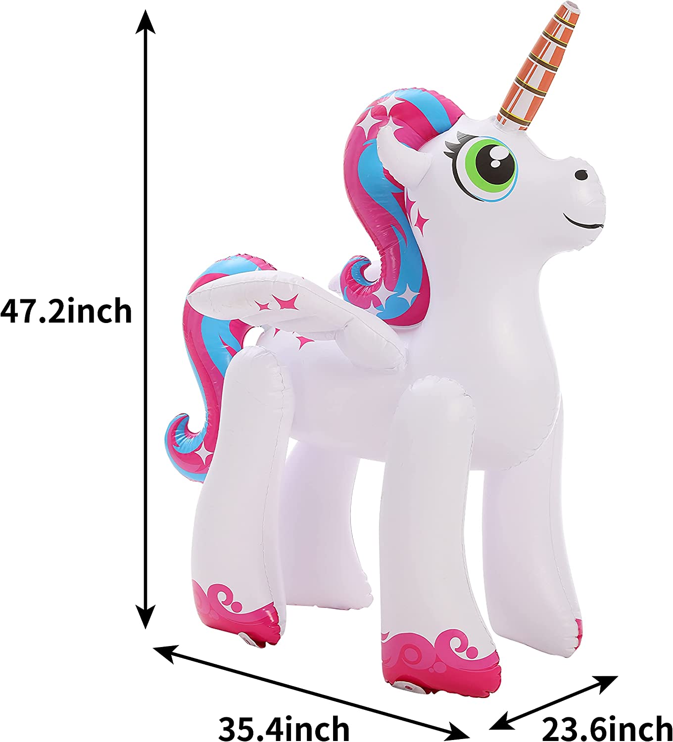 Clearance - Unicorn Yard Sprinkler, Pink and Blue