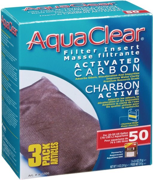 AquaClear Activated Carbon Filter Insert， Size 50