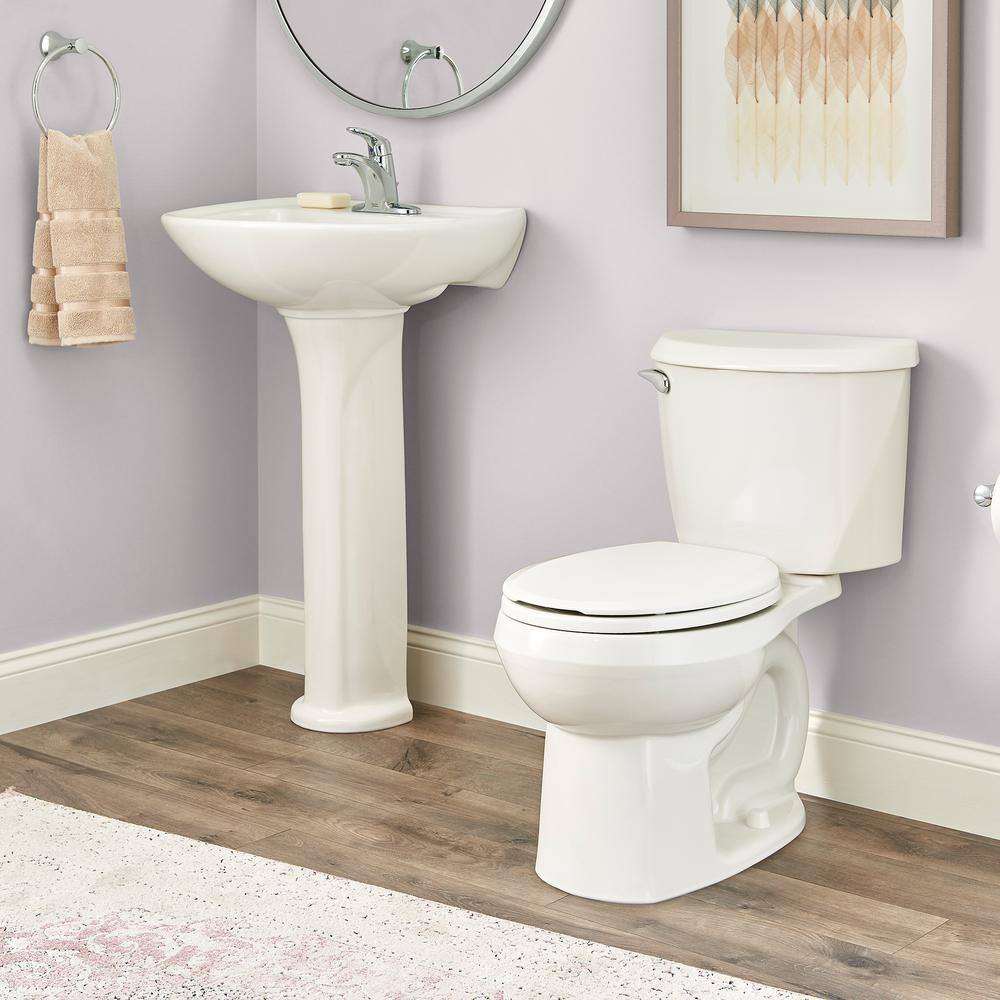 American Standard Reliant 2-Piece 1.28 GPF Single Flush Round Toilet with Slow Close Seat in White 3332128S.020