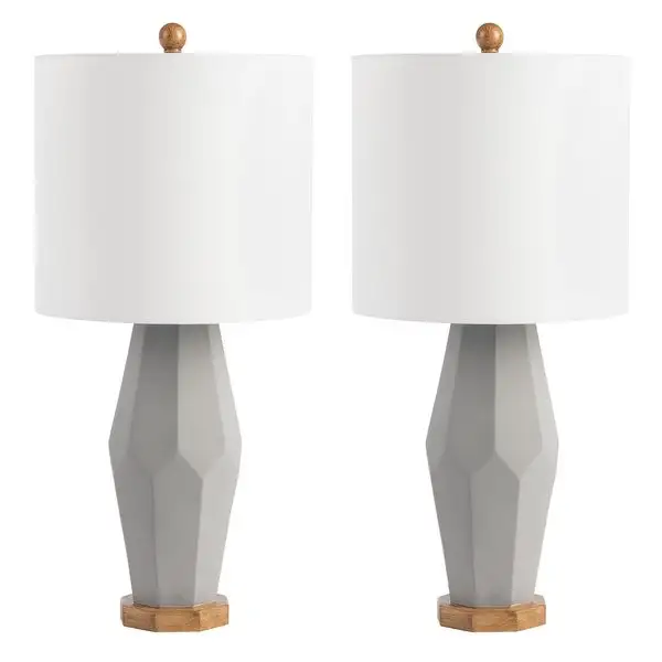 SAFAVIEH Lighting Landren 27-inch Ceramic LED Table Lamp (Set of 2) - 12