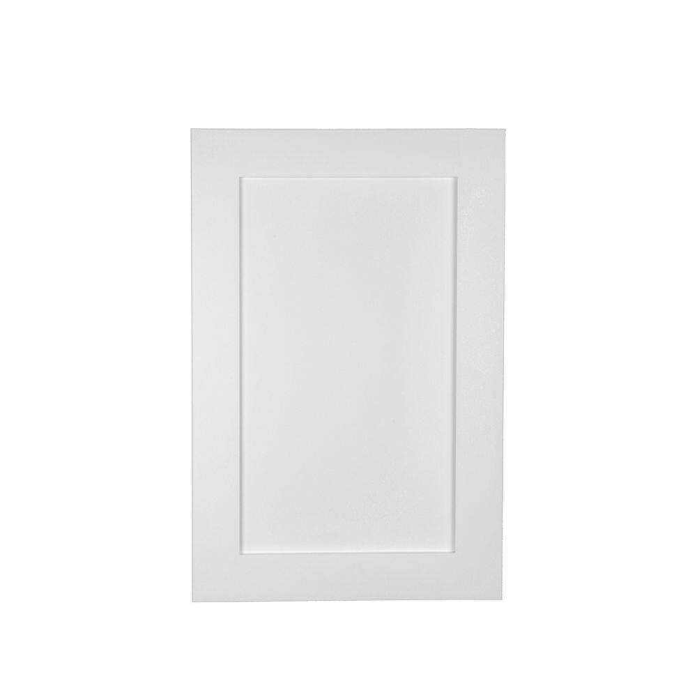 WG Wood Products Fieldstone Shaker 15.5 in. W x 35.5 in. H White Enamel Recessed Medicine Cabinet without Mirror Style Frameless FIE-234-WHITE