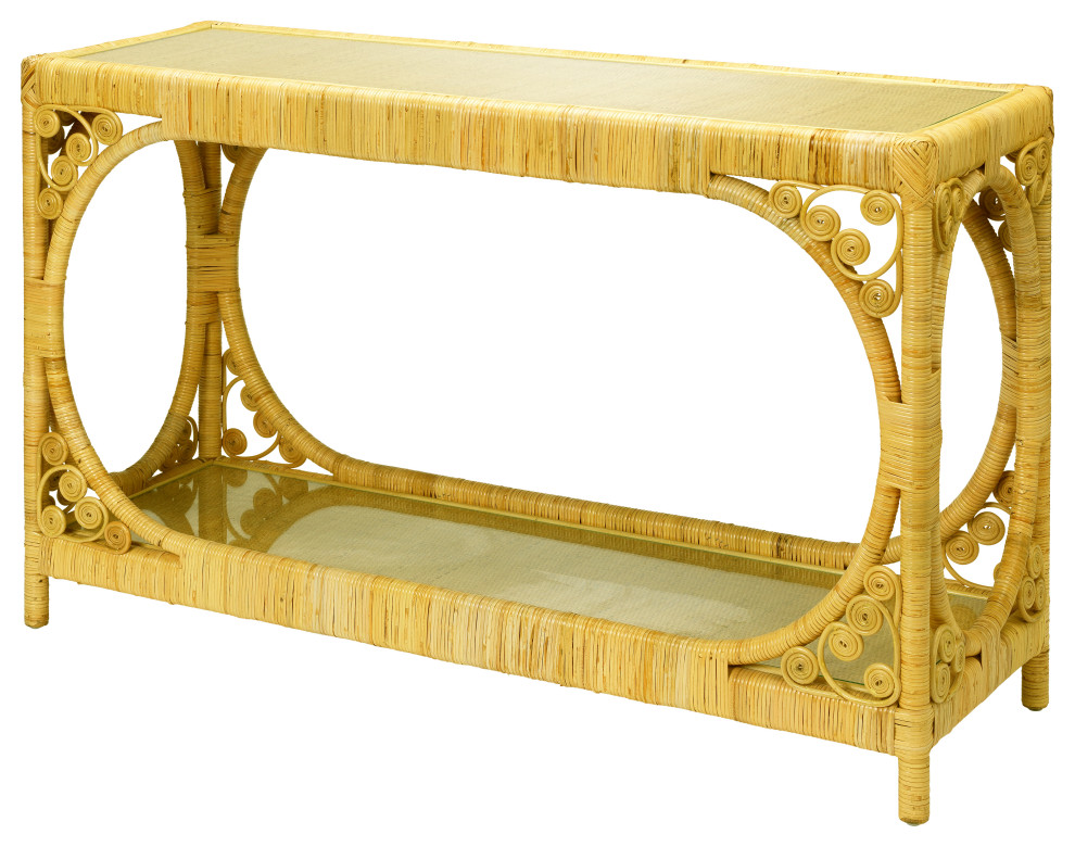 Primrose Console Table   Tropical   Console Tables   by HedgeApple  Houzz