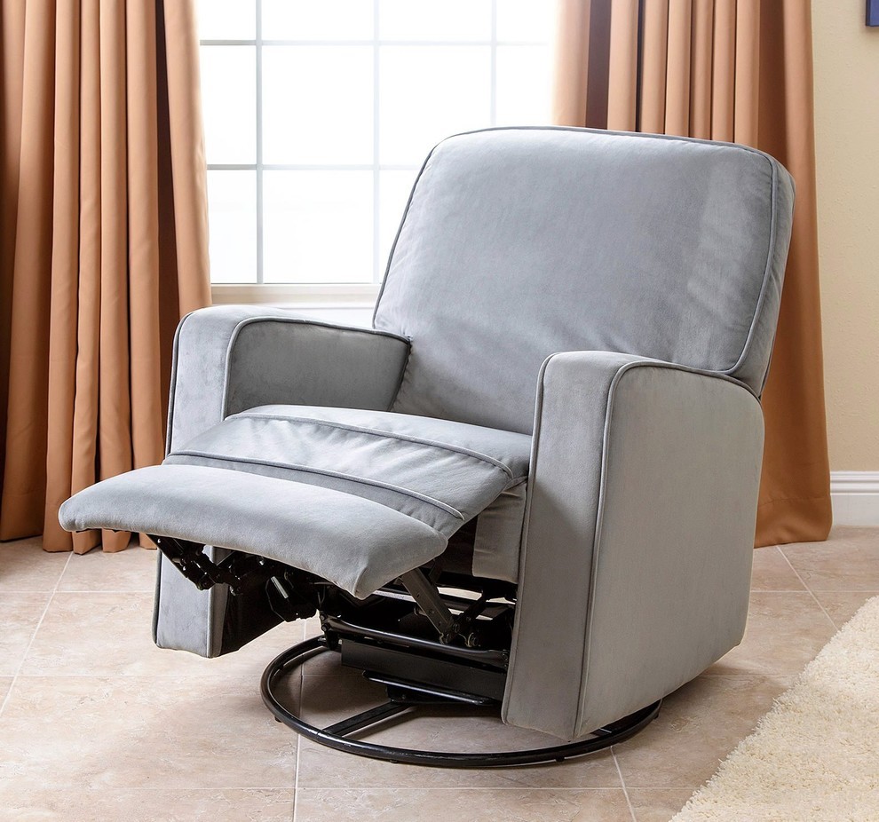 Bella Swivel Glider Recliner Chair   Transitional   Recliner Chairs   by Abbyson Living  Houzz