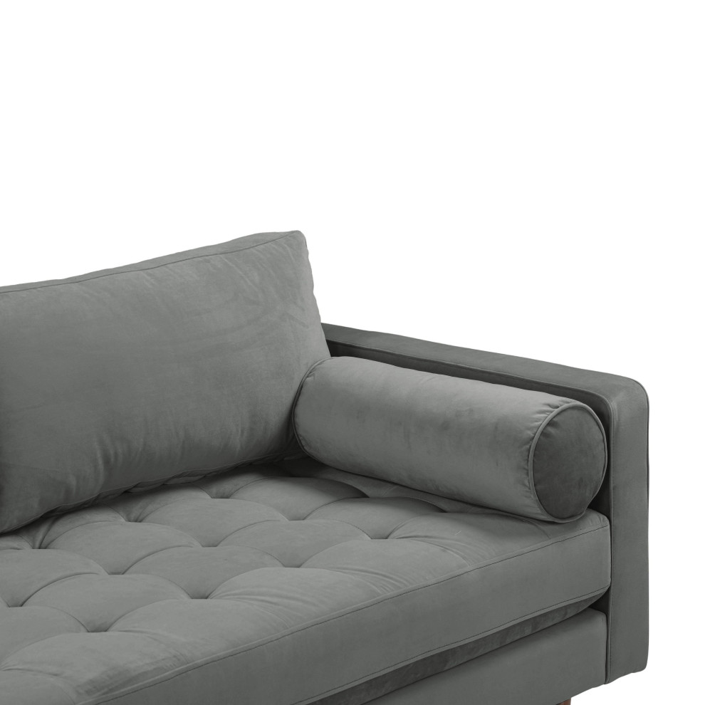 Cave Velvet Loveseat   Midcentury   Loveseats   by TOV Furniture  Houzz