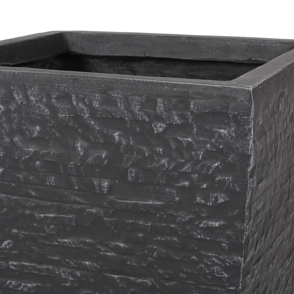 Berkamn Outdoor Cast Stone Planter by Christopher Knight Home