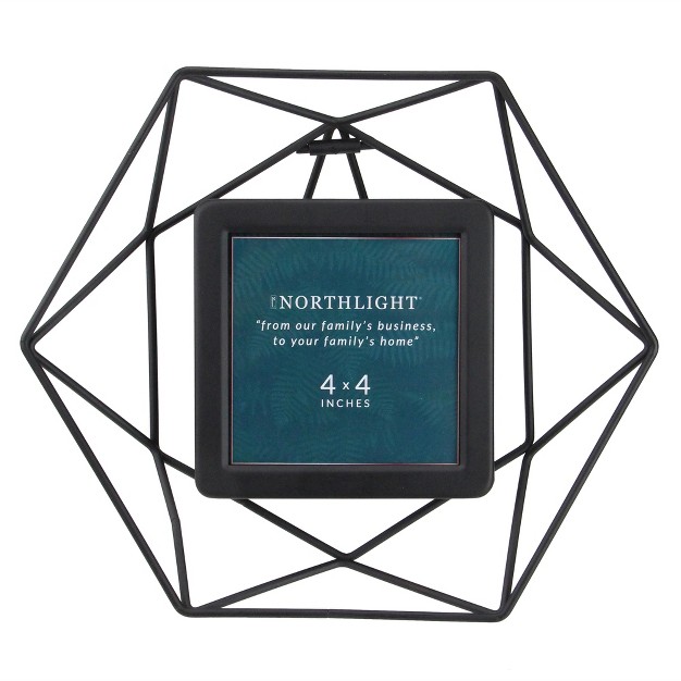 Contemporary Hexagonal 4 quot X 4 quot Photo Picture Frame Black