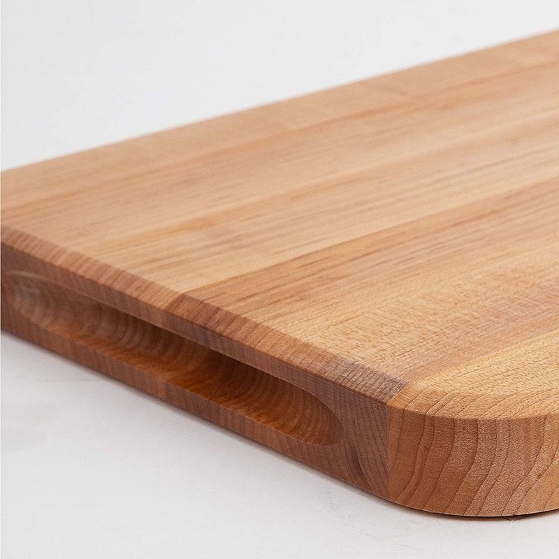 John Boos Maple Wood Edge Grain Reversible Cutting Board， 18 x 12 x 1.25 Inches