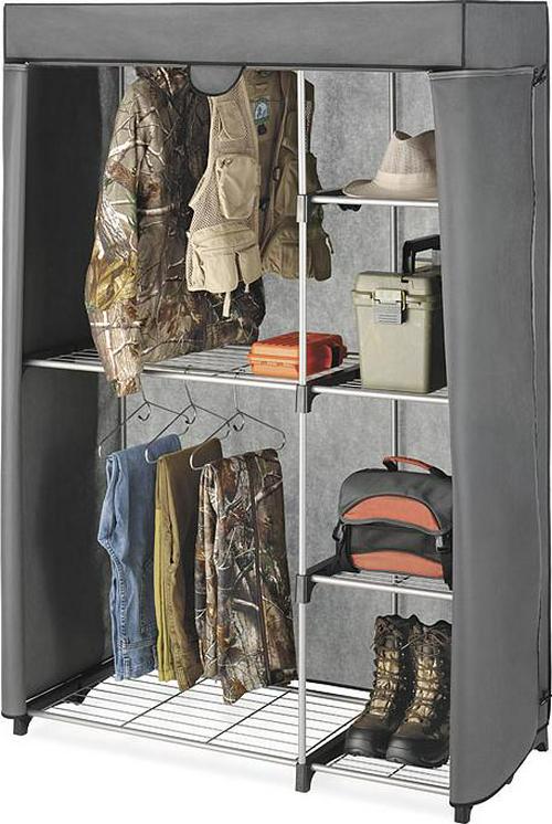 Whitmor Deluxe Utility Closet Organizer 8211 6 Shelves 8211 Metal 8211 Removable Cover  Crowdfused