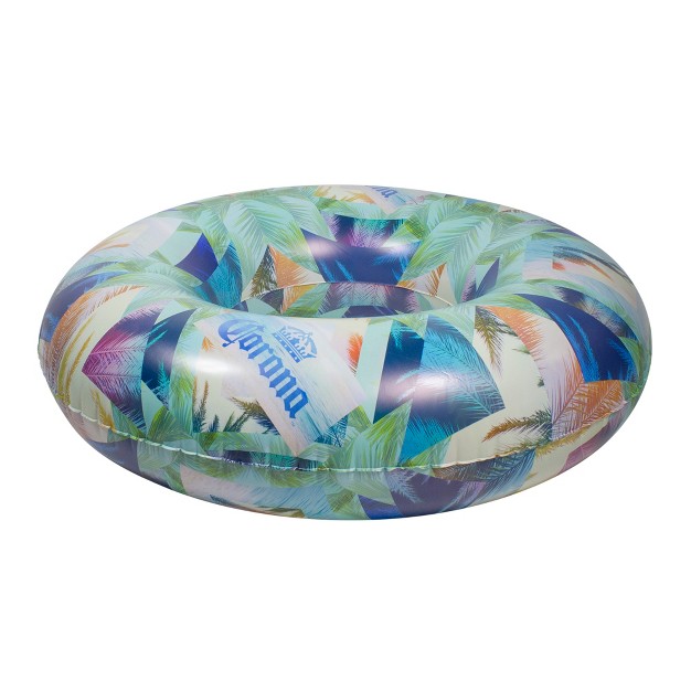 Inflatable Corona Palm Trees Swimming Pool Tube Ring