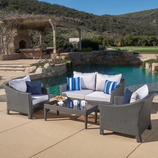 Oliver and James Moses 4piece Outdoor Chat Set