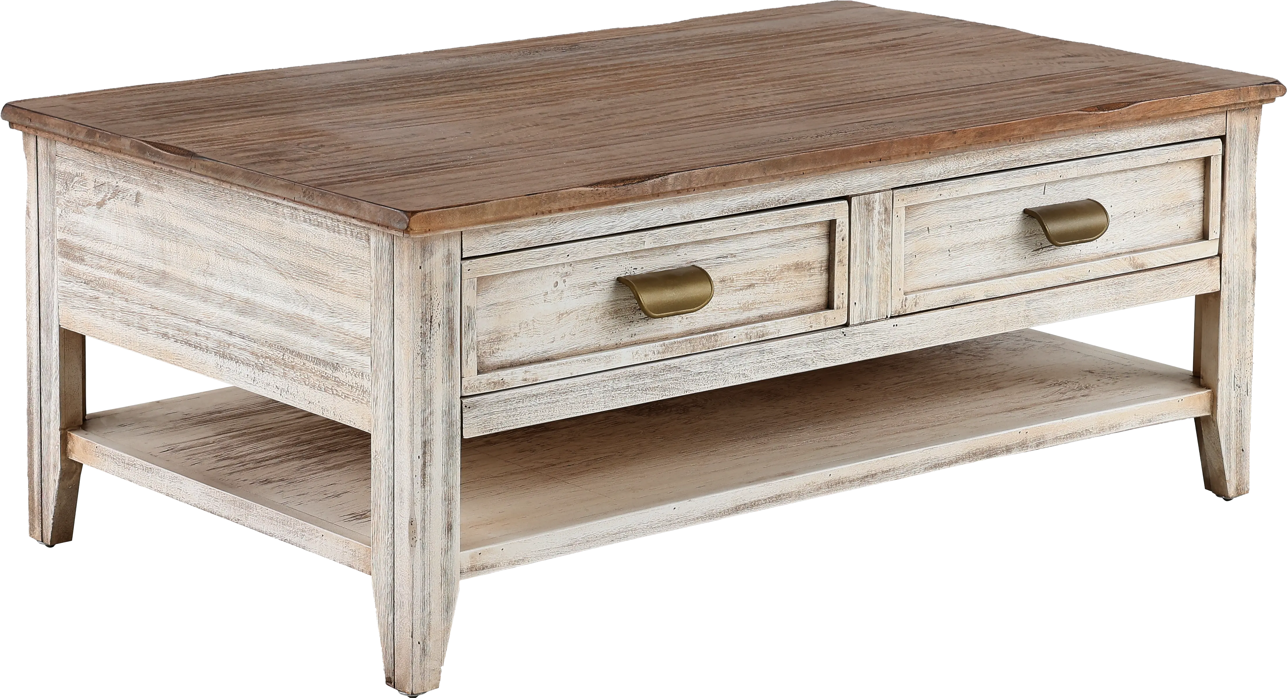 Sahara Brown Two-Tone Coffee Table