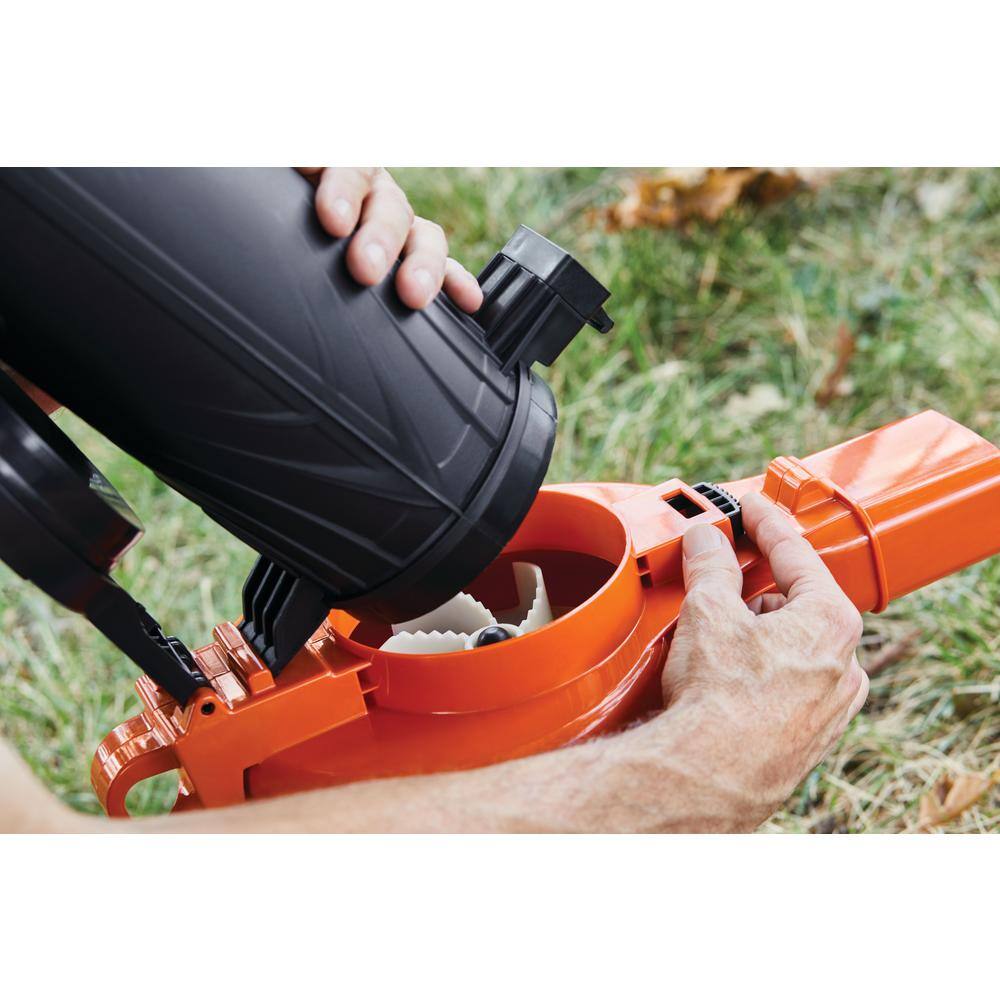 BLACK+DECKER 12 AMP 210 MPH 300 CFM Corded Electric 3-in-1 Handheld Leaf Blower Vacuum  Mulcher BV3100