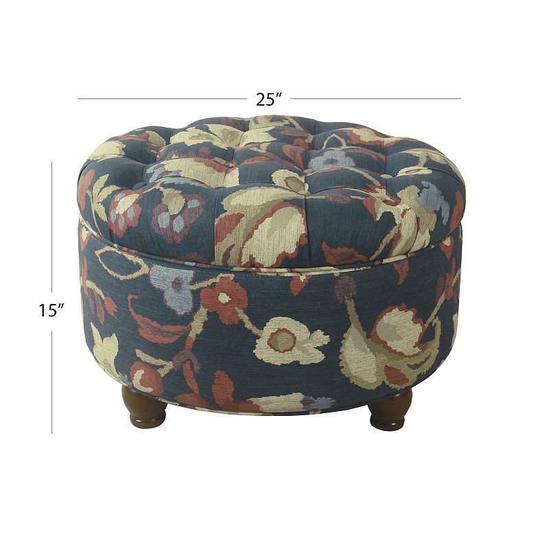 HomePop Tufted Storage Ottoman