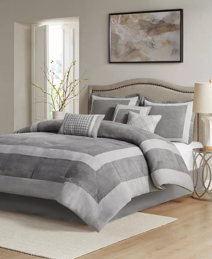 Madison Park Dax 7-Pc. Comforter Set， Queen