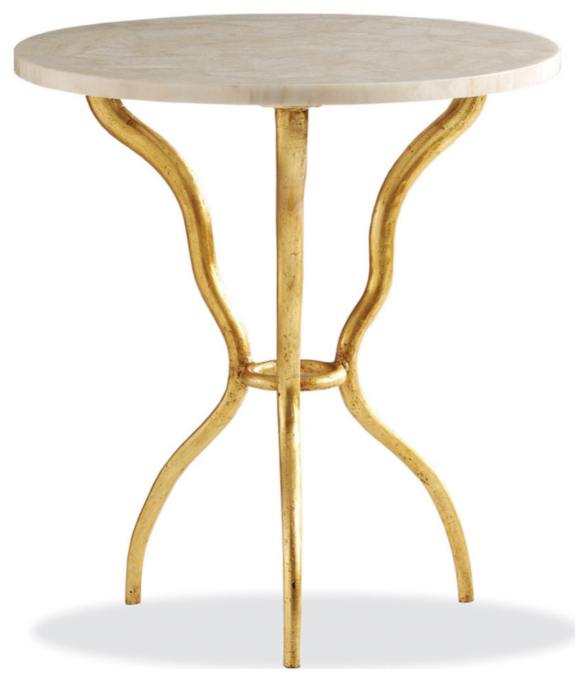 Myst Round Lamp Table   Contemporary   Side Tables And End Tables   by Maitland Smith  Houzz