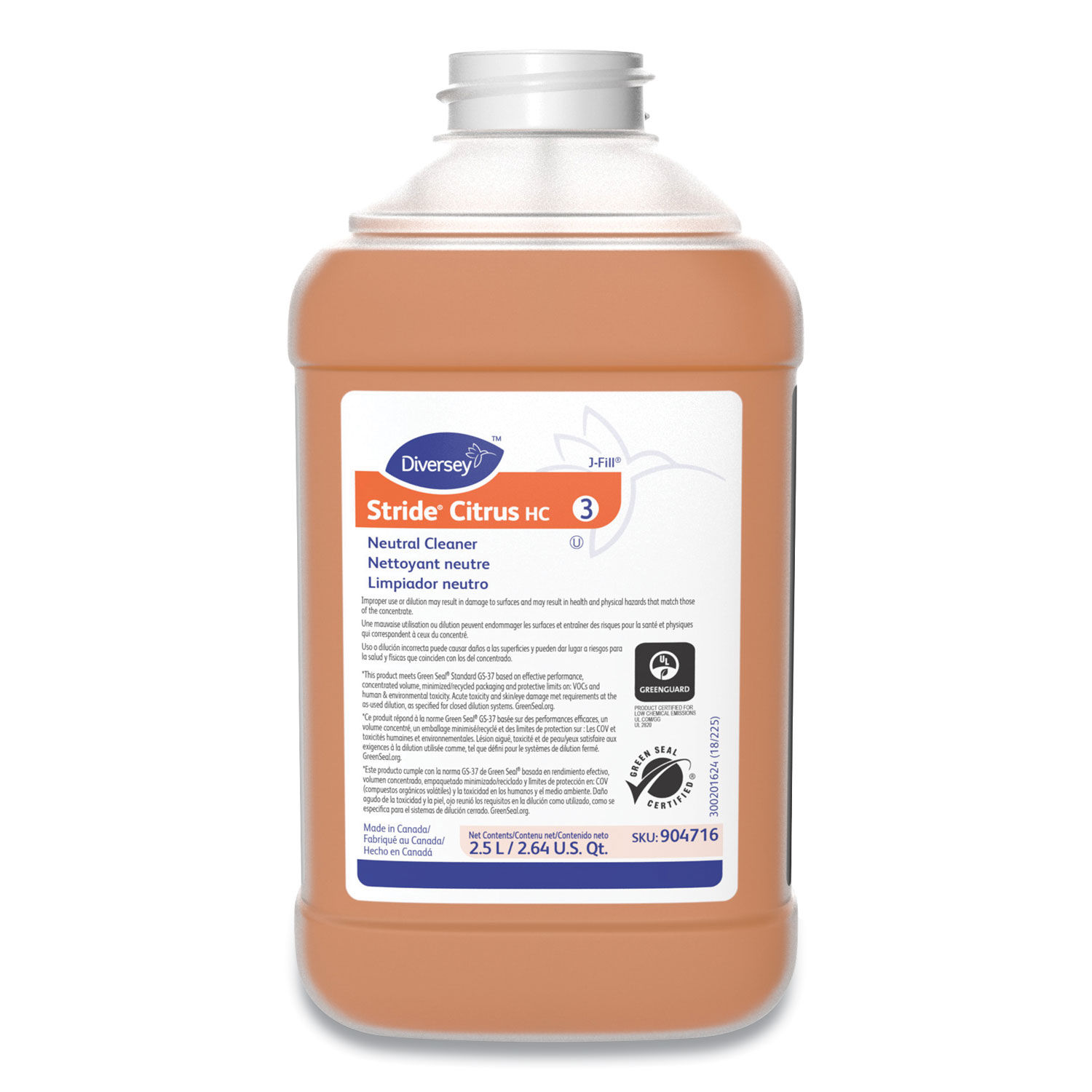 Stride Neutral Cleaner by Diverseyandtrade; DVO904716