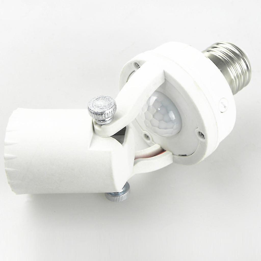 2xe27 Screw Light Bulb Holder Pir Infrared Motion Sensor Lamp Switch Socket