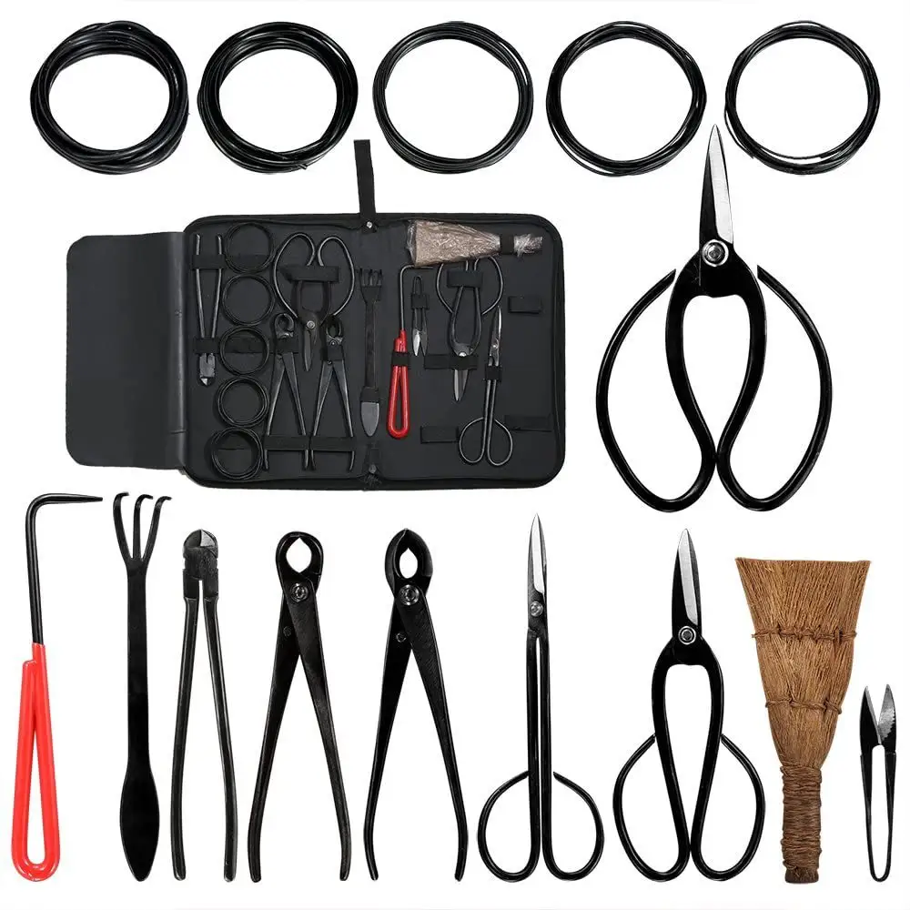 Carbon Steel Scissor Cutter Shear Set Gardening Plant Tools Bonsai Tools and Supplies Indoor Garden Tree Shears Kit