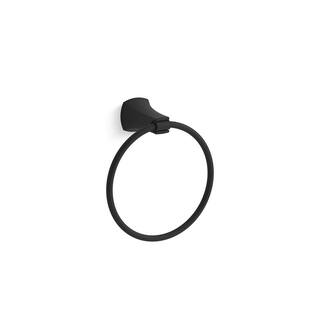 KOHLER Rubicon Towel Ring in Matte Black K-R26114-BL