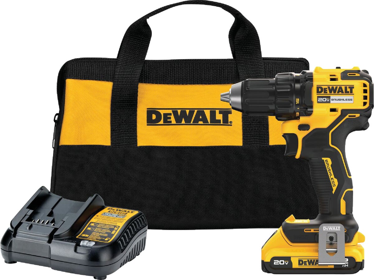 DW 20V MAX Lithium-Ion Brushless Compact Cordless Drill Kit