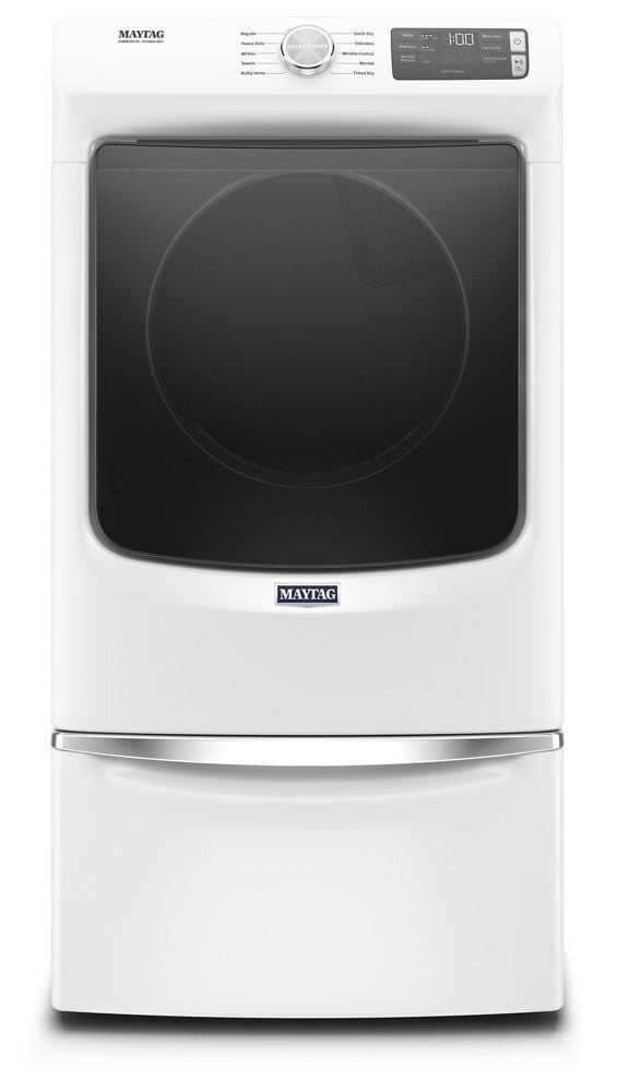 Maytag MED5630HW Front Load Electric Dryer With Extra Power And Quick Dry Cycle - 7.3 Cu. Ft.