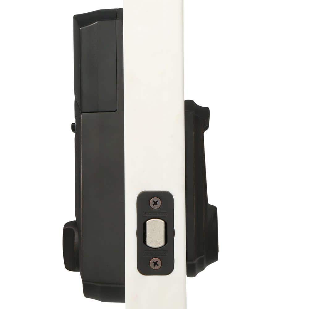Schlage Camelot Aged Bronze Connect Smart Lock With Alarm BE469NX V CAM 716 2P