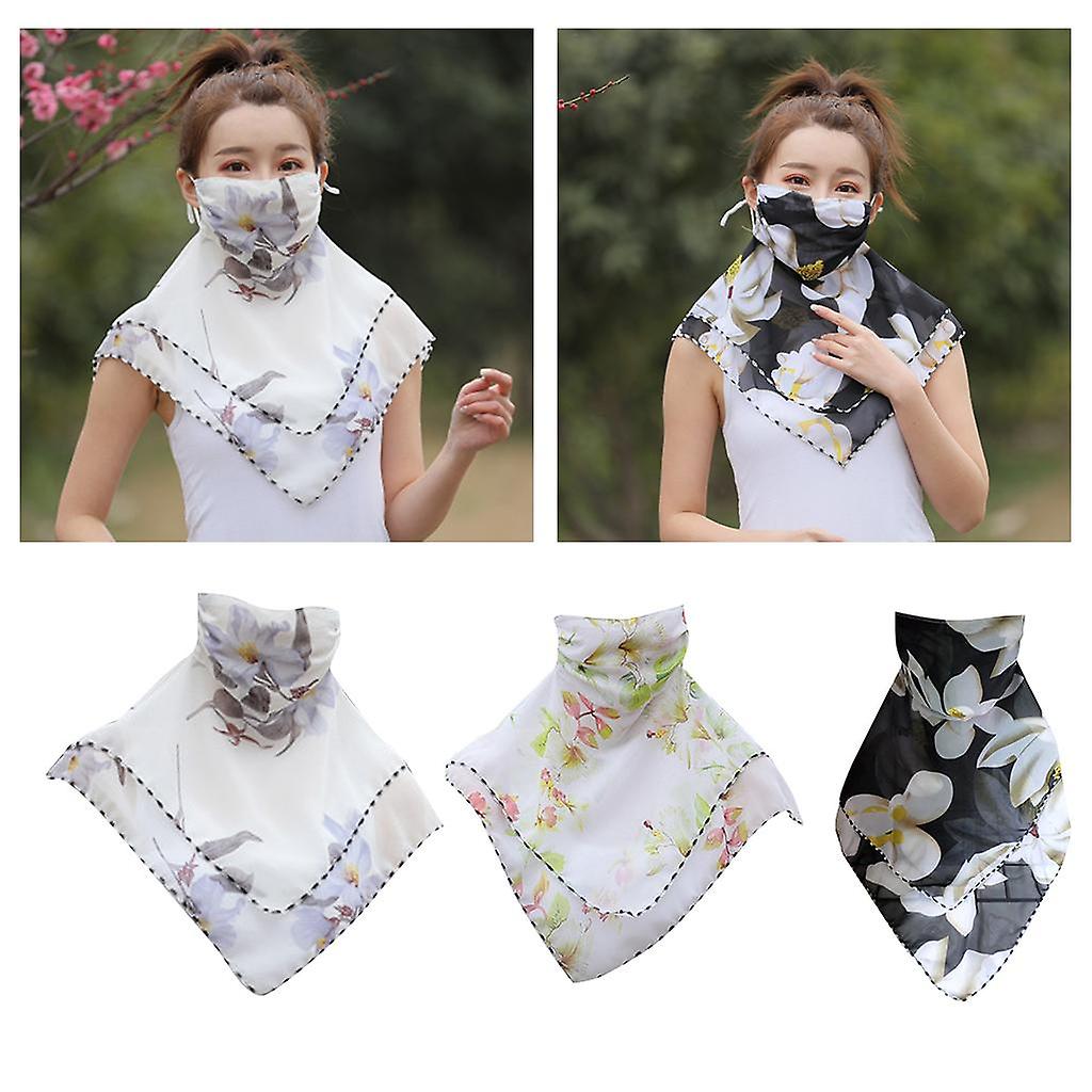 3x Ladies Face Scarf Mask Neck Gaiter Mouth Cover Travel  Cool Scarf