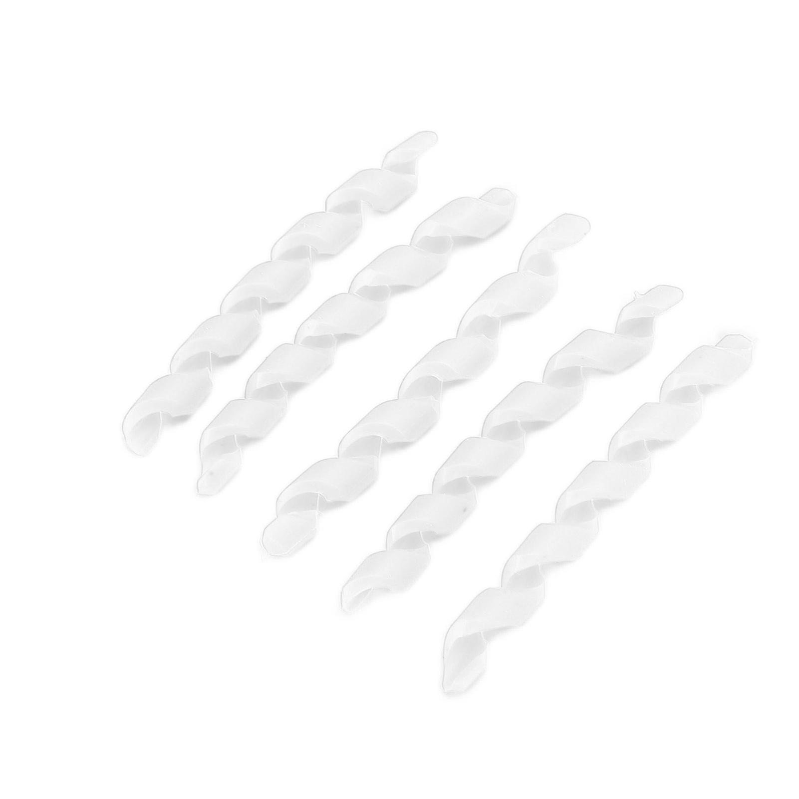 5pcs Bicycle Line Protector Threaded Tpr Elastic Rubber Easy Install Bicycle Accessorieswhite