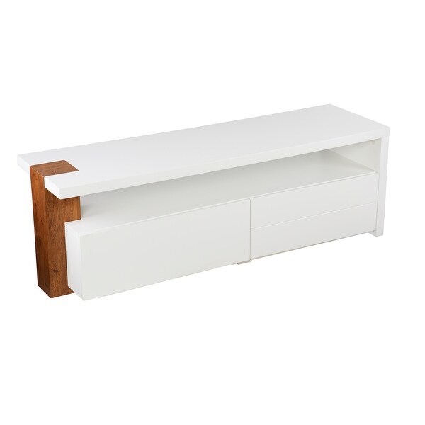 SEI Furniture Hartson Contemporary Media TV Stand w/ Storage