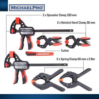 MICHAELPRO 7-Piece Woodworking Clamps Mechanics Tool Set MP018001