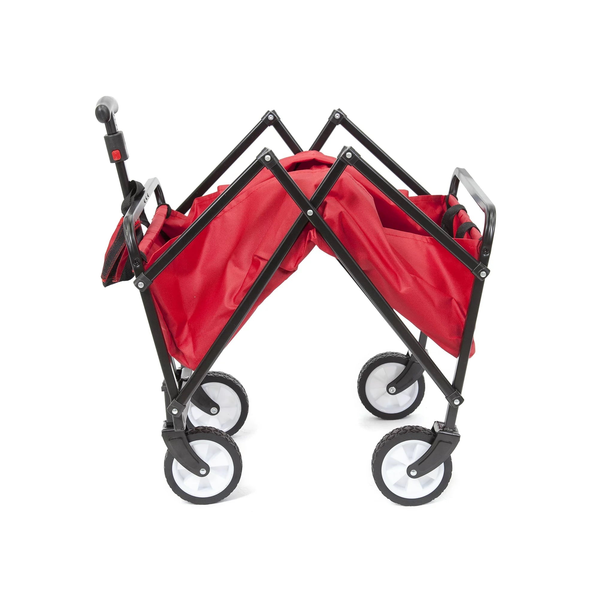 Seina Compact Outdoor Folding Utility Wagon, Red