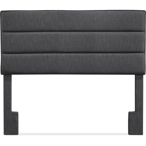 Serta Palisades Upholstered Headboard， Queen Size， Charcoal Gray - - 21827925