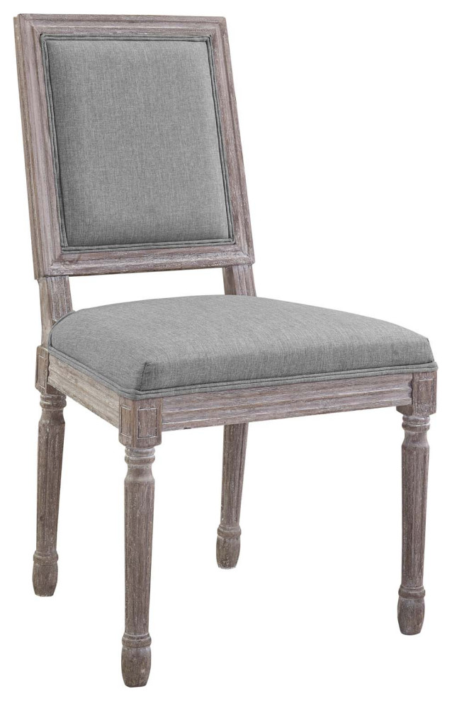 Court Dining Side Chair Upholstered Fabric Set of 4 EEI 3501 BEI   French Country   Dining Chairs   by Kolibri Decor  Houzz