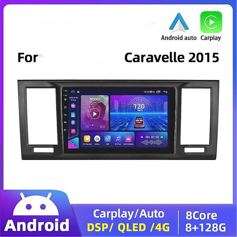 Car Stereo Radio For Caravelle 2015 9'' Carplay Android Auto Split Screen OBD2 Autoradio