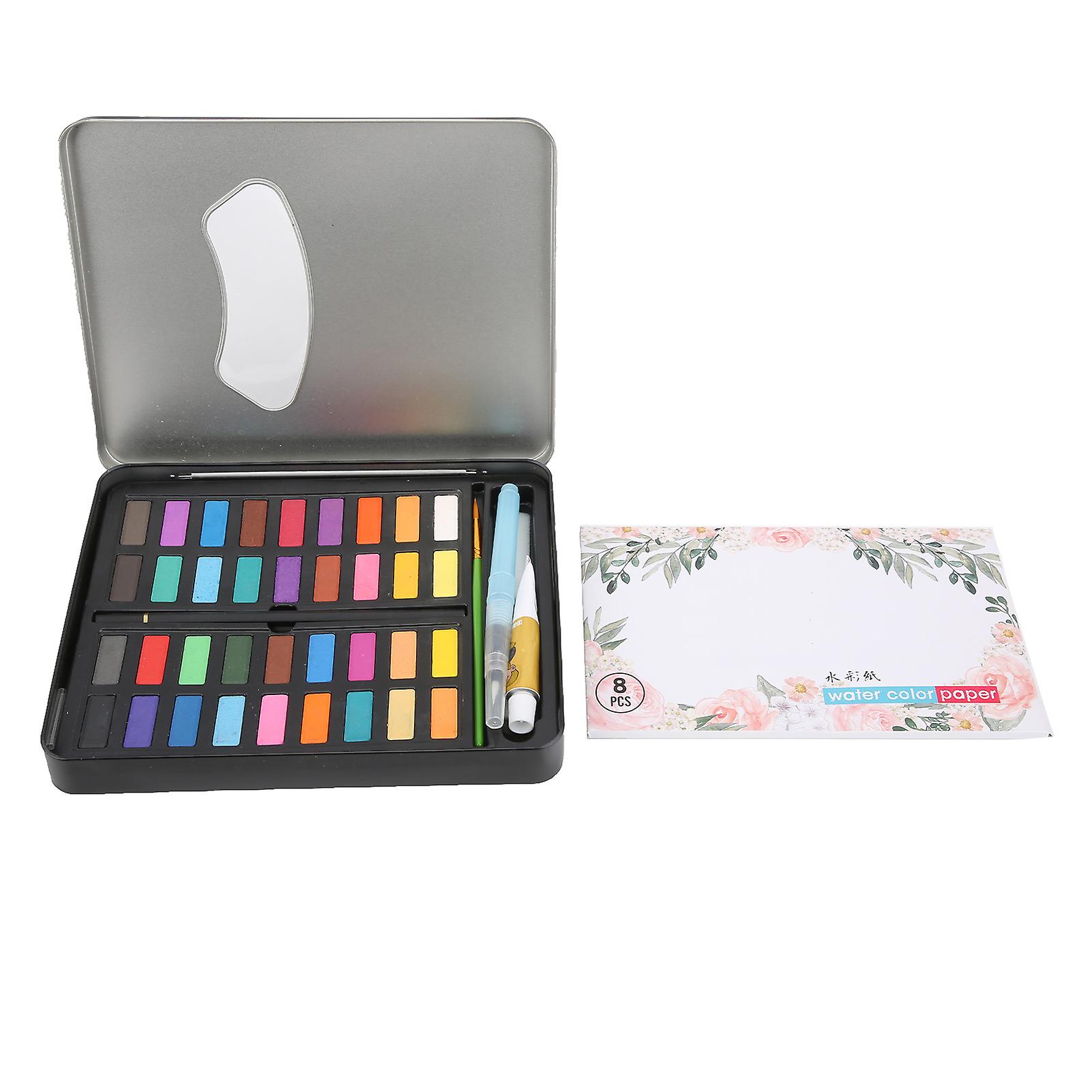 Watercolor Paint Set Solid 36 Colors Portable Pigment Suit For Painting Graffit Design