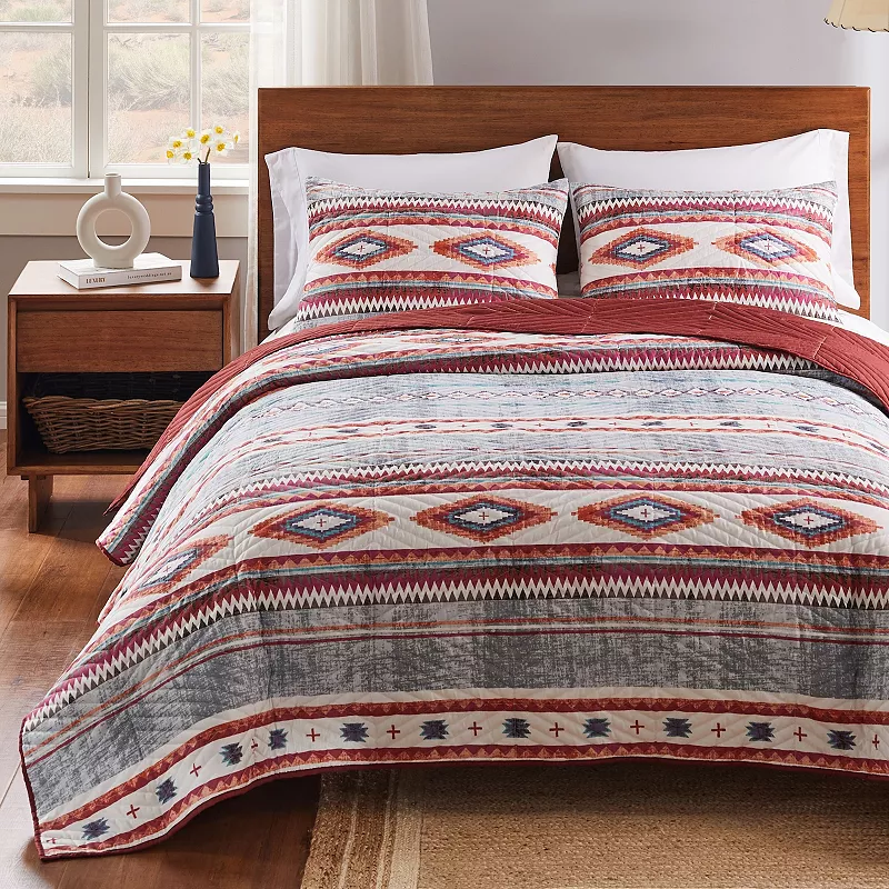 Greenland Home Kiva Western Boho Quilt Set