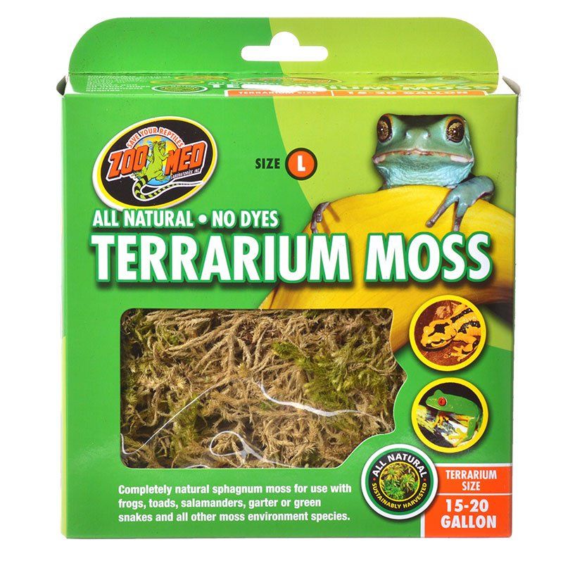 Zoo Med All Natural Terrarium Moss 15 - 20 Gallons Pack of 2