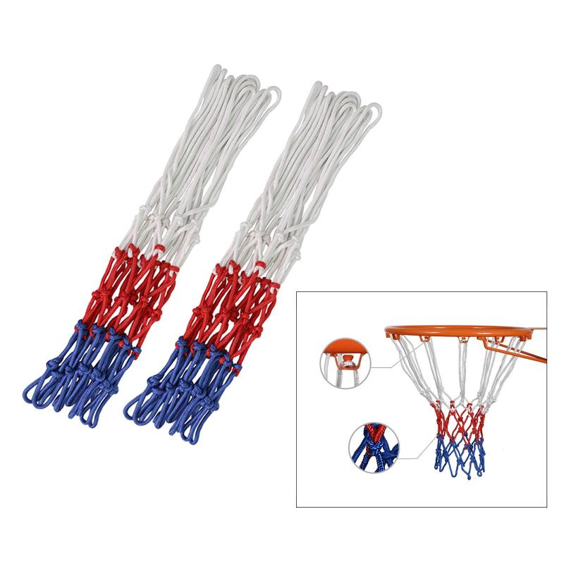 Pack of 2 Heavy Basketball Net Outdoor All-Weather Standard Outdoor Indoor L 50cm Dia 3mm