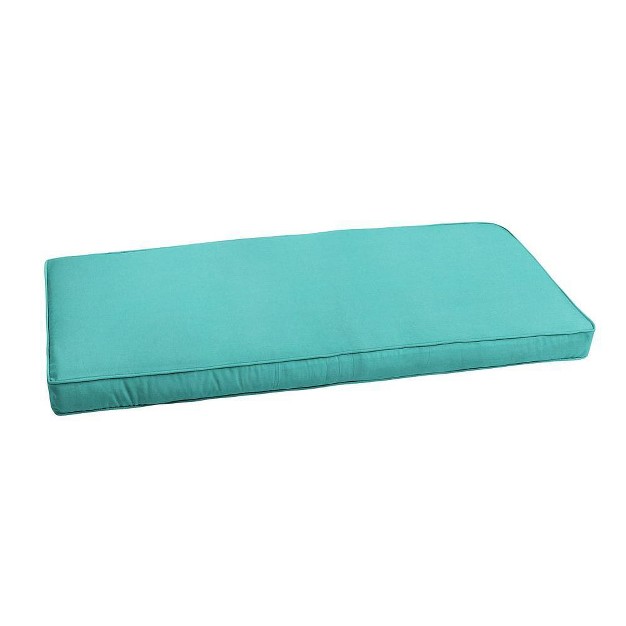 Sunbrella Canvas Outdoor Bench Cushion Aruba