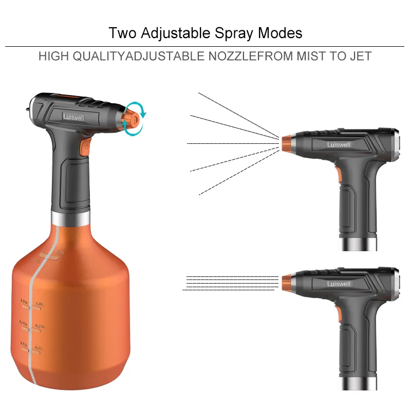 One Button Operation Electric spray fine mist portable pesticide mini watering can for Family cleaning in garden park