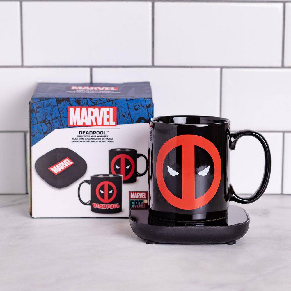 Uncanny Brands Marvel's Single-Cup Deadpool Red Coffee Mug with Warmer for Your Drip Coffee Maker MW1-MVX-DEA