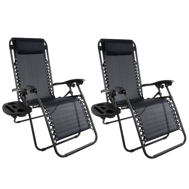 Zero Gravity Lounge Chairs Set Of 2