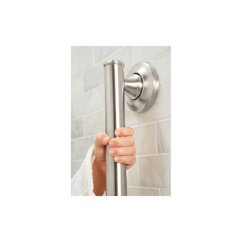 Moen Home Care Brushed Nickel Steel 16 Elegance Grab Bar