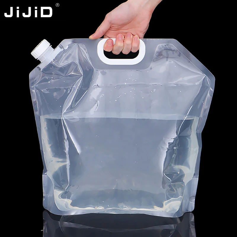 JiJiD Outdoor Hiking Travel Usaged 5 Gallon Camping Water Container Foldable Water Bags