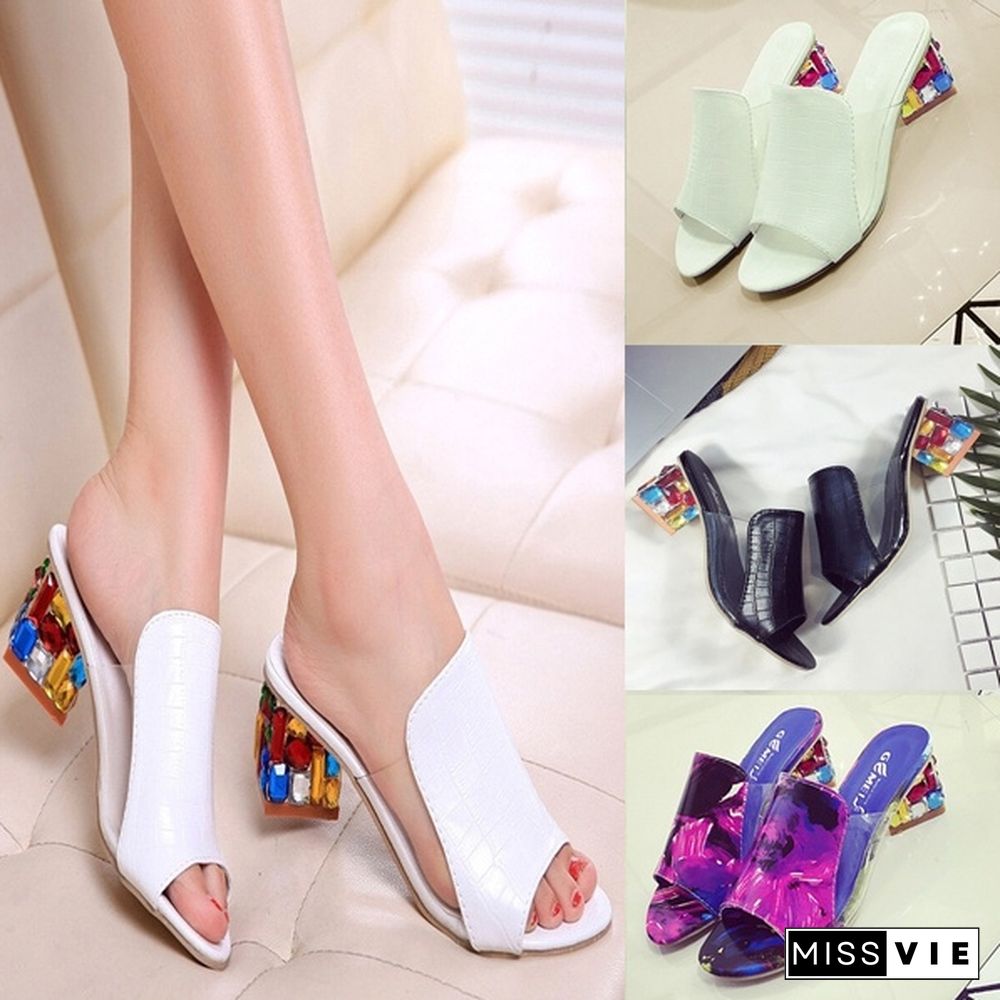 Summer New European and American Fashion Shoes with Breathable Sandals Diamond In The Rough with Sandals and Slippers